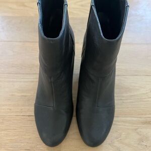 Rag & Bone Newbury Black Leather Ankle Boots